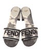 Fendi Canvas Printed Slides