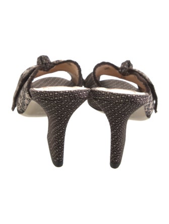 Fendi Printed Bow Accents Slides