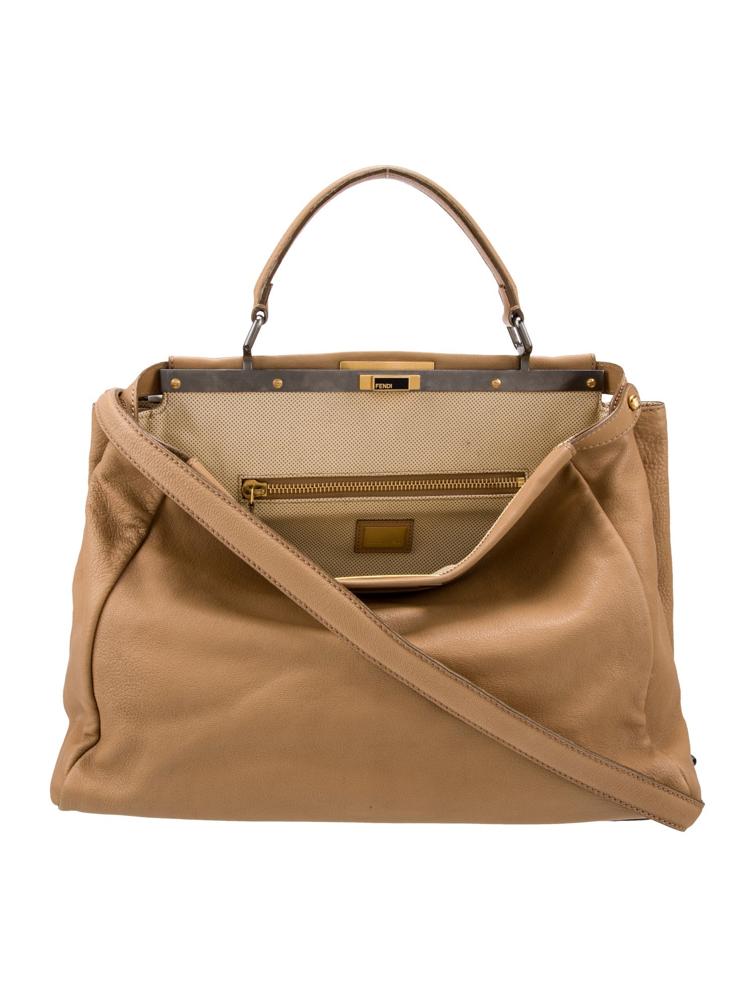 Fendi Leather Peekaboo Large