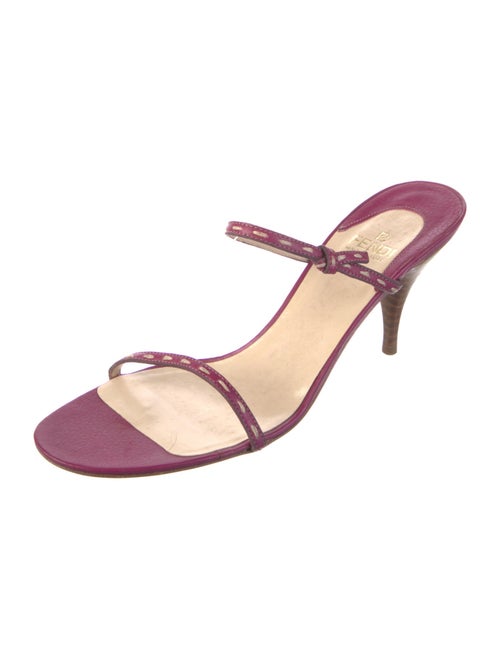 Fendi Leather Slides