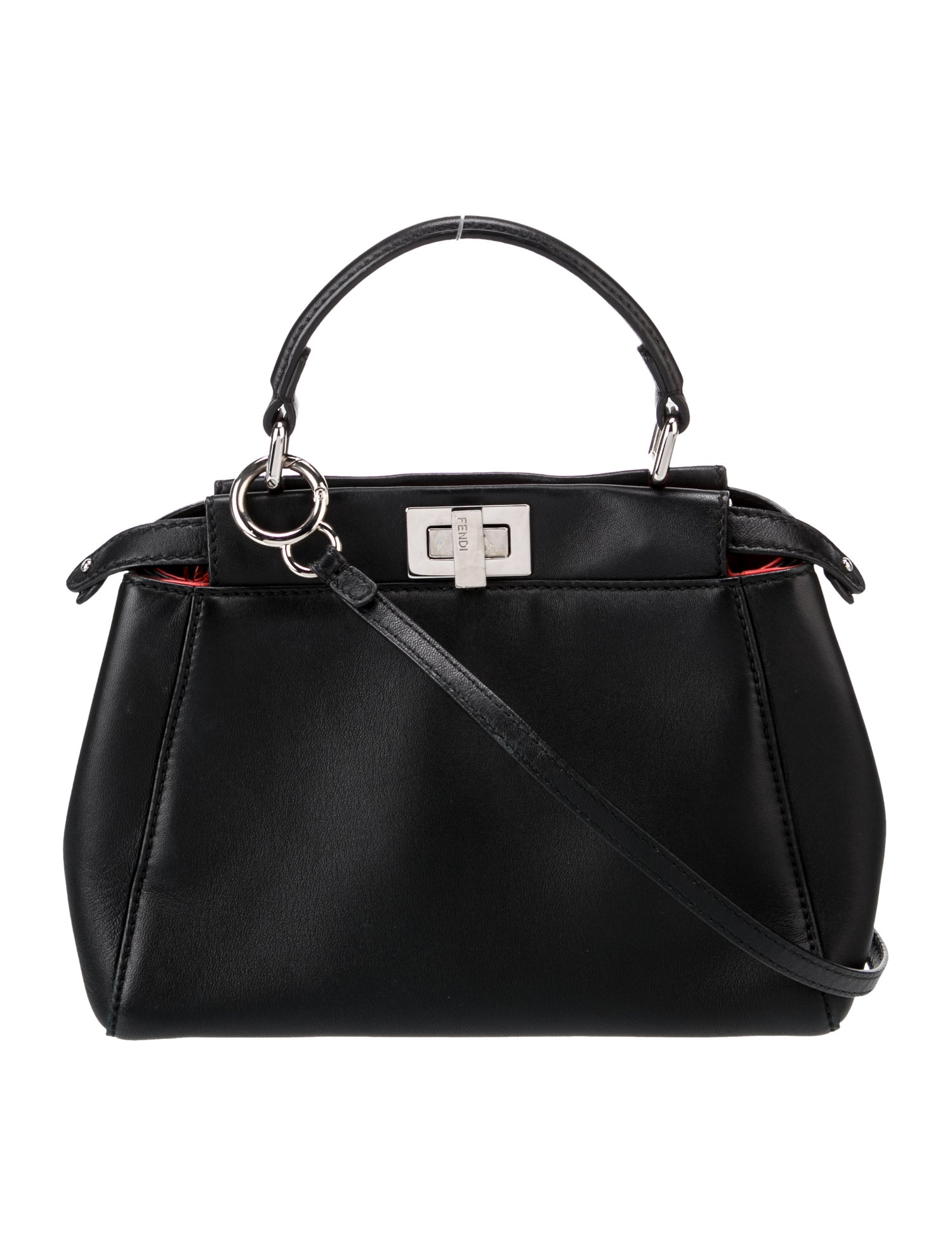 Fendi Leather Peekaboo Small