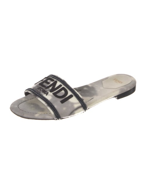 Fendi Canvas Printed Slides