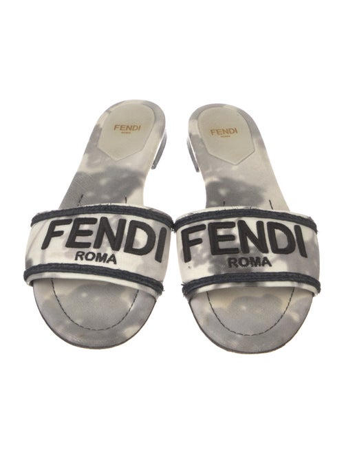Fendi Canvas Printed Slides