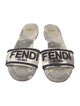 Fendi Canvas Printed Slides