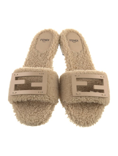 Fendi Shearling Slides
