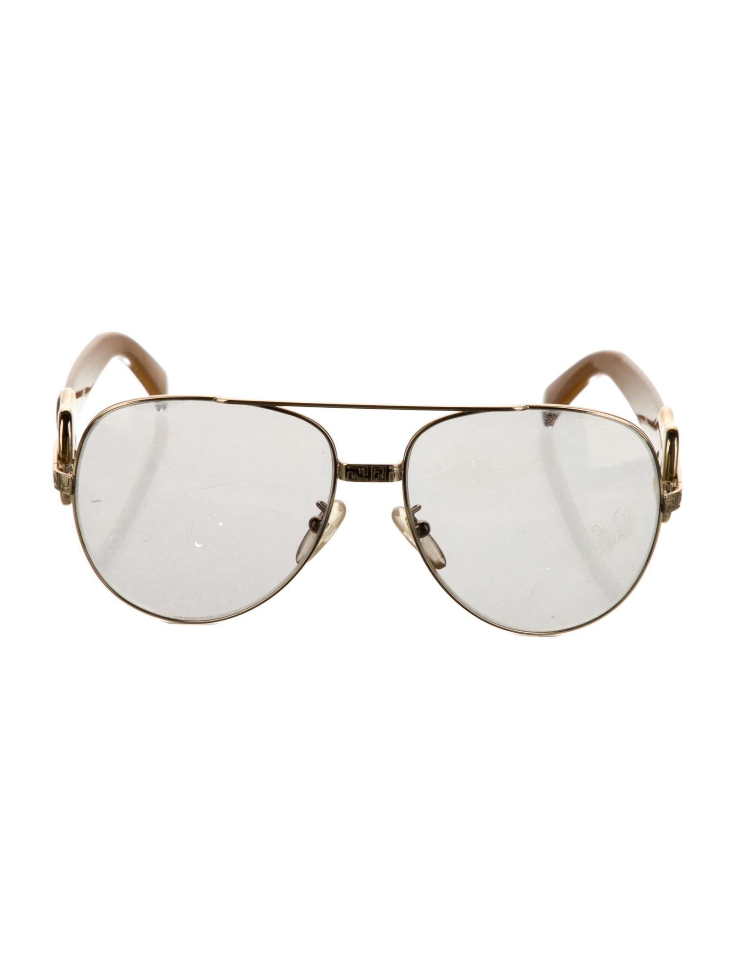 Fendi Zucca FF Logo Aviator Sunglasses