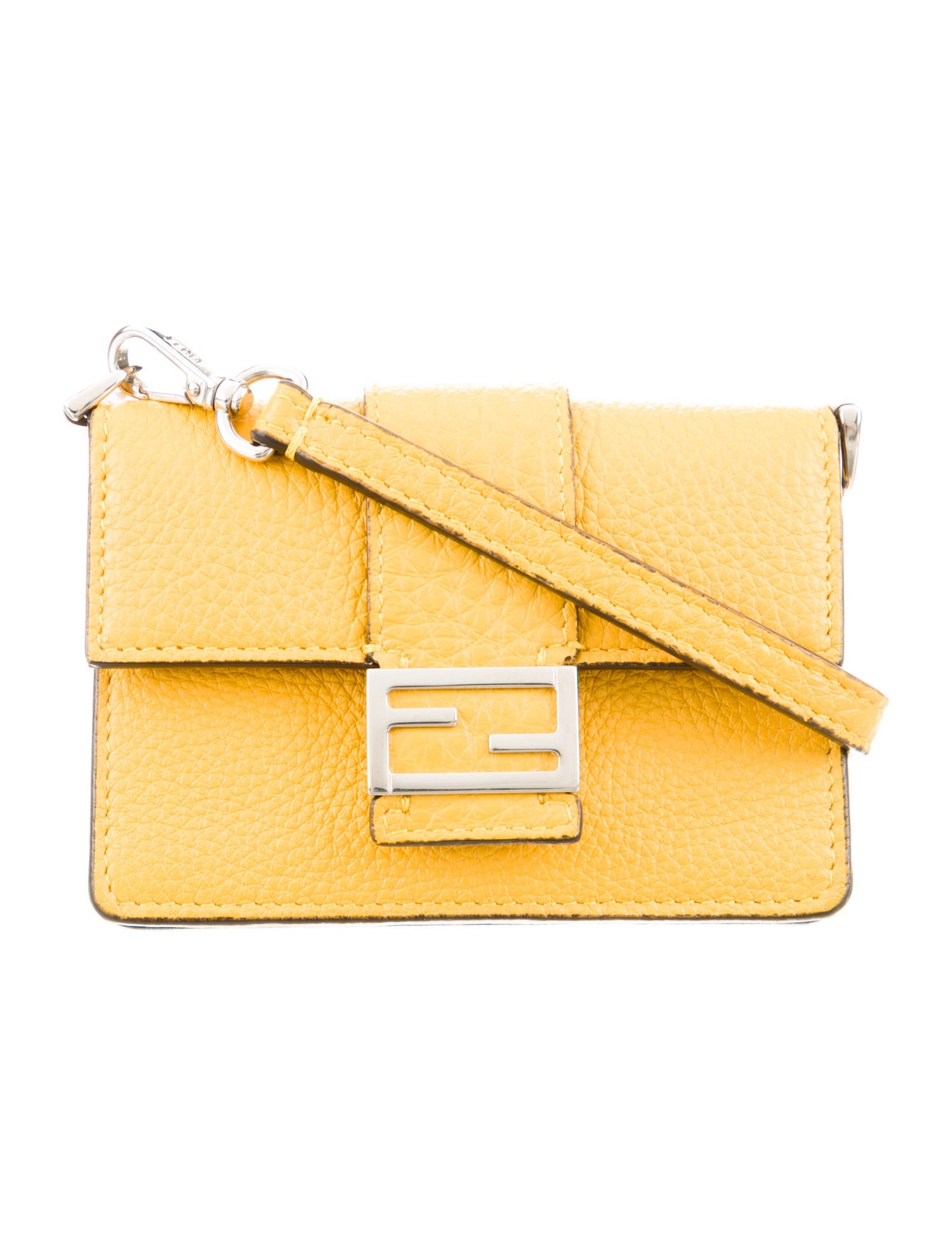 Fendi Micro Baguette Leather Wallet