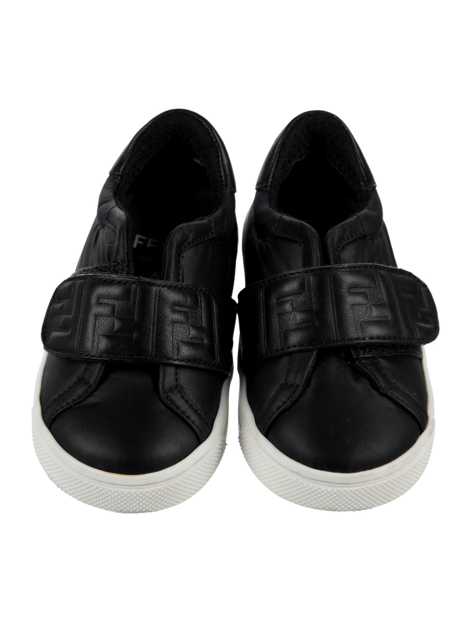 Fendi Toddler Boys' Solid Leather-Trimmed Low-Top Sneakers