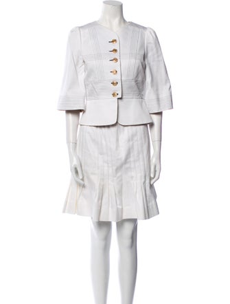 Fendi Striped Skirt Suit