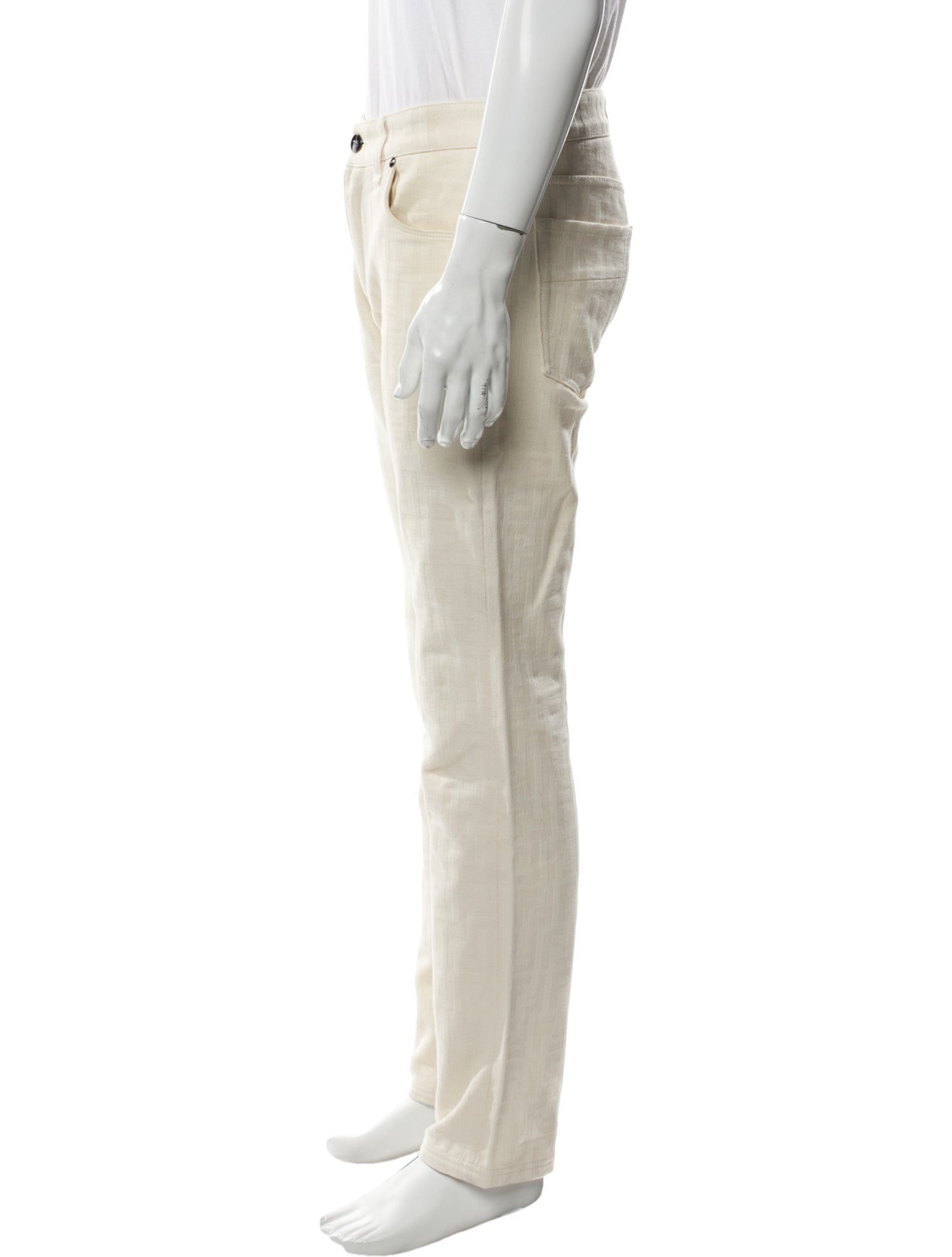 Fendi Zucca FF Logo Straight-Leg Jeans