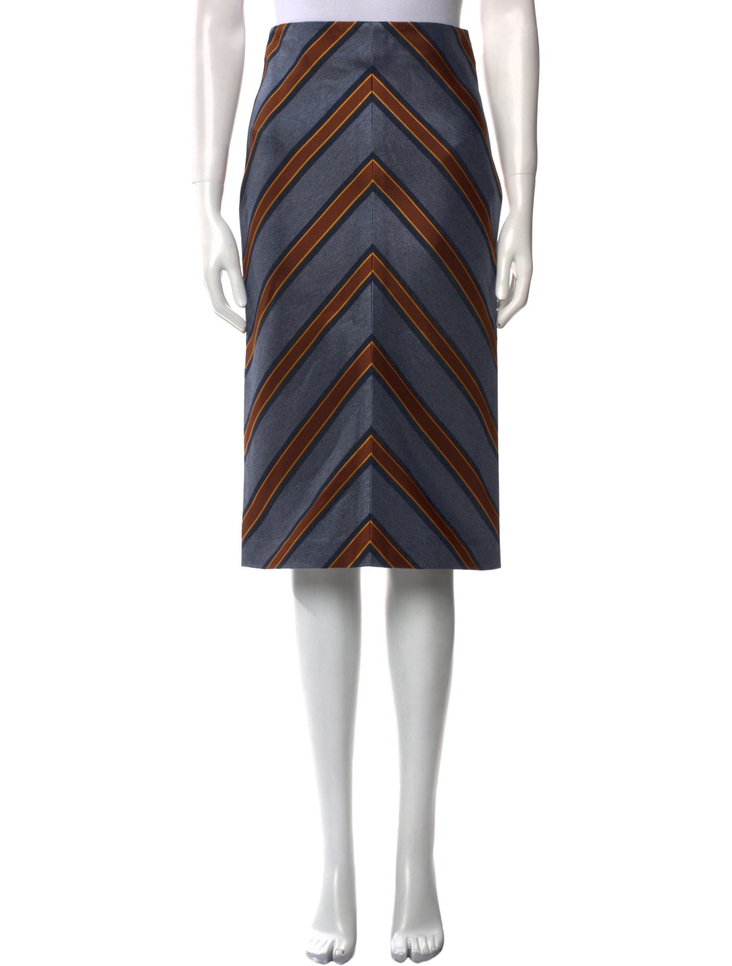 Fendi Striped Knee-Length Skirt w/ Tags