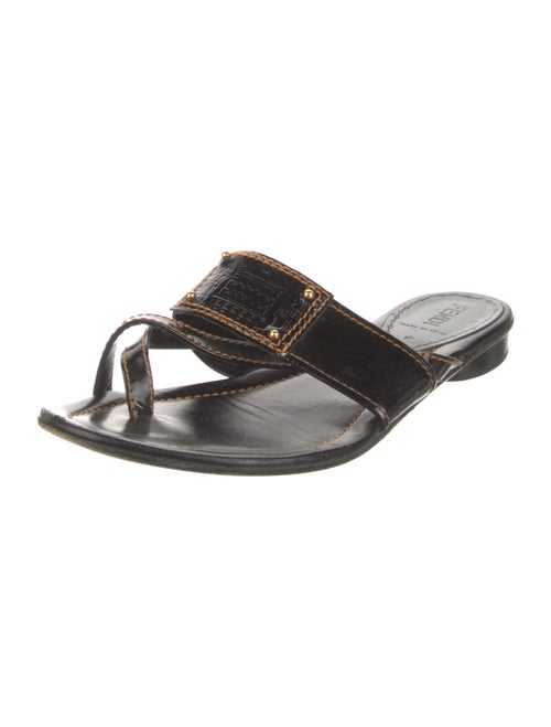 Fendi Patent Leather Slides