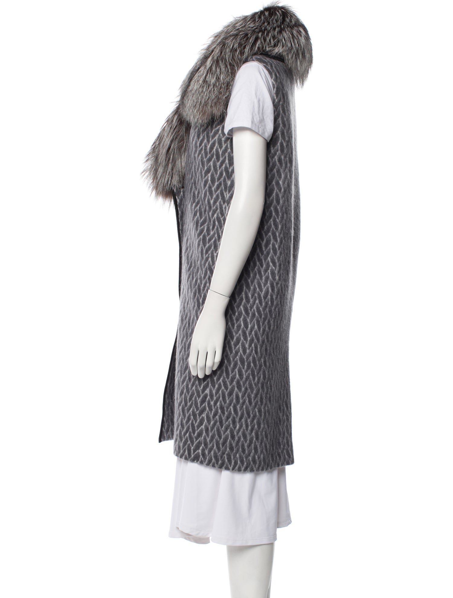 Fendi Fox Printed Fur Coat