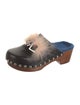 Fendi Monsters Motif Leather Mules