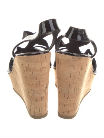 Fendi Patent Leather Slingback Sandals
