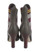 Fendi Leather Printed Chelsea Boots