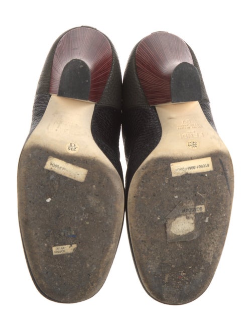 Fendi Leather Printed Chelsea Boots