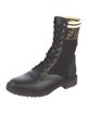 Fendi Zucca FF Logo Printed Combat Boots