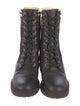 Fendi Zucca FF Logo Printed Combat Boots