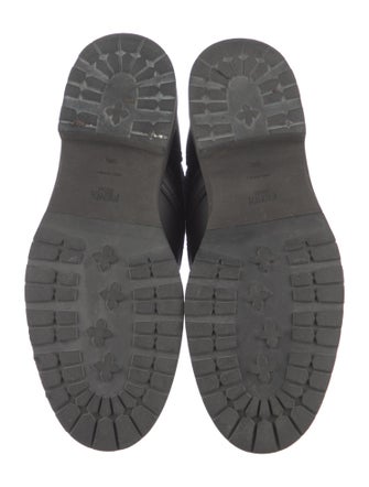 Fendi Zucca FF Logo Printed Combat Boots