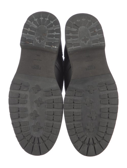 Fendi Zucca FF Logo Printed Combat Boots