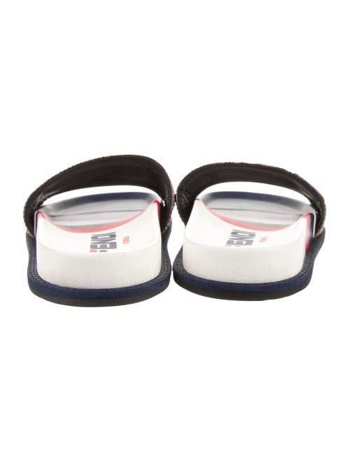 Fendi Leather Printed Slides