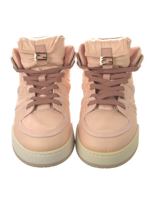 Fendi Nylon Whipstitch Trim Sneakers