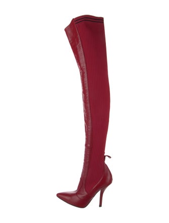 Fendi Leather Sock Boots
