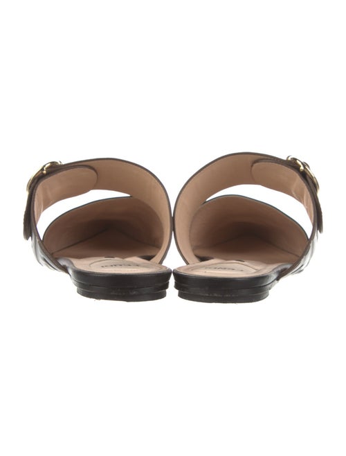 Fendi Zucca FF Logo Leather Mules