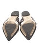 Fendi Zucca FF Logo Leather Mules
