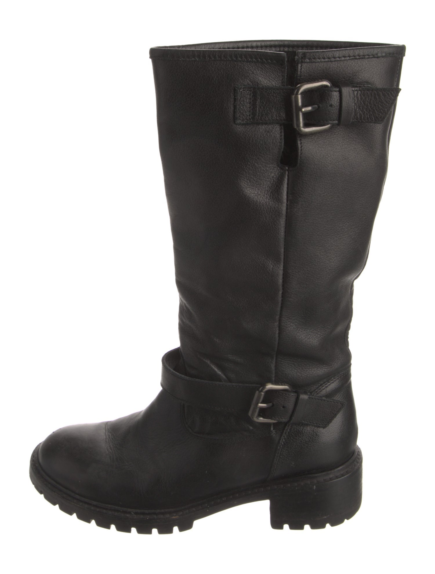 Fendi Leather Moto Boots