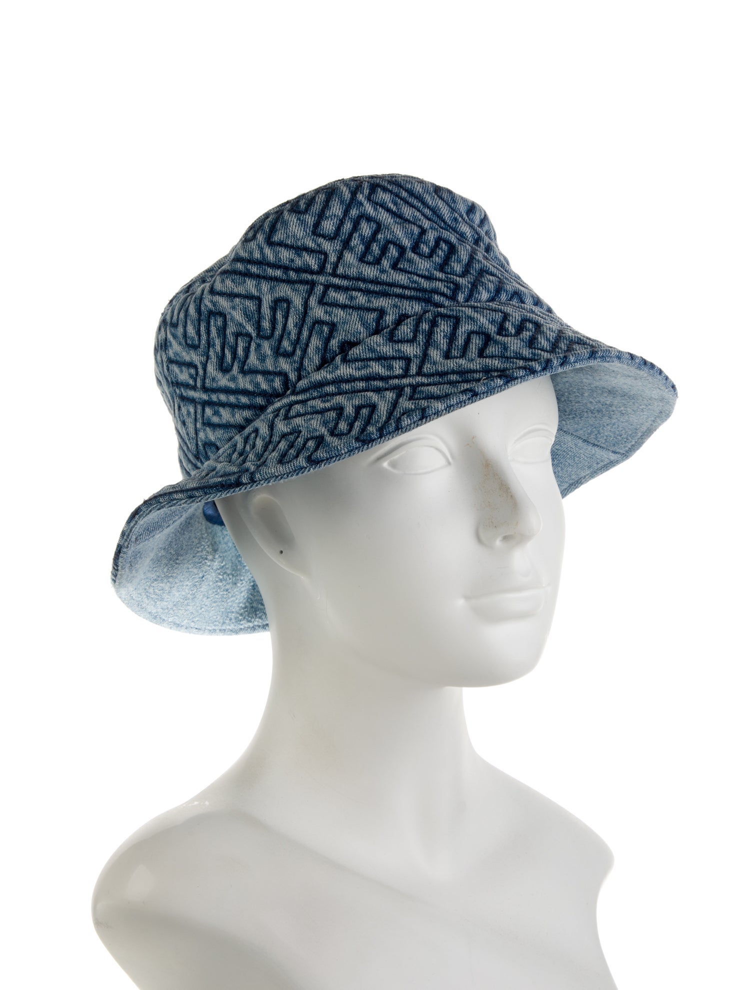 Fendi Denim Zucca FF Bucket Hat