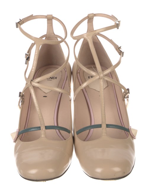 Fendi Leather T-Strap Pumps