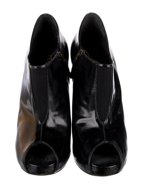 Fendi Leather Mesh Accents Boots
