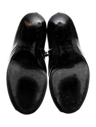 Fendi Leather Mesh Accents Boots