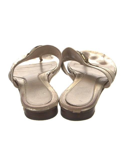 Fendi Leather Studded Accents Slides