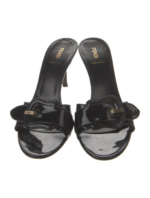Fendi Patent Leather Slides