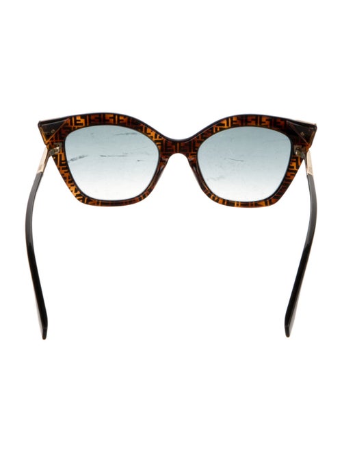 Fendi Zucca FF Logo Cat-Eye Sunglasses