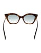 Fendi Zucca FF Logo Cat-Eye Sunglasses