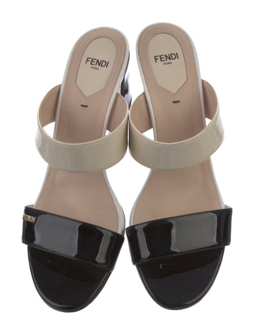 Fendi Patent Leather Slides