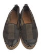 Fendi Pequin Pattern Canvas Espadrilles