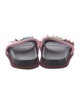 Fendi Leather Printed Slides