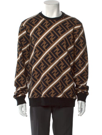 Fendi Zucca FF Logo Graphic Print Pullover