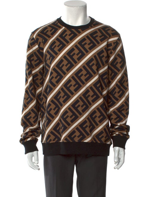 Fendi Zucca FF Logo Graphic Print Pullover