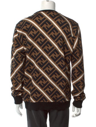 Fendi Zucca FF Logo Graphic Print Pullover