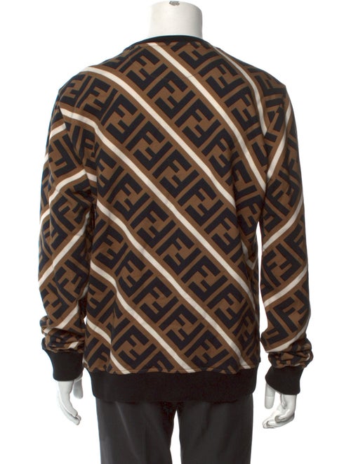 Fendi Zucca FF Logo Graphic Print Pullover
