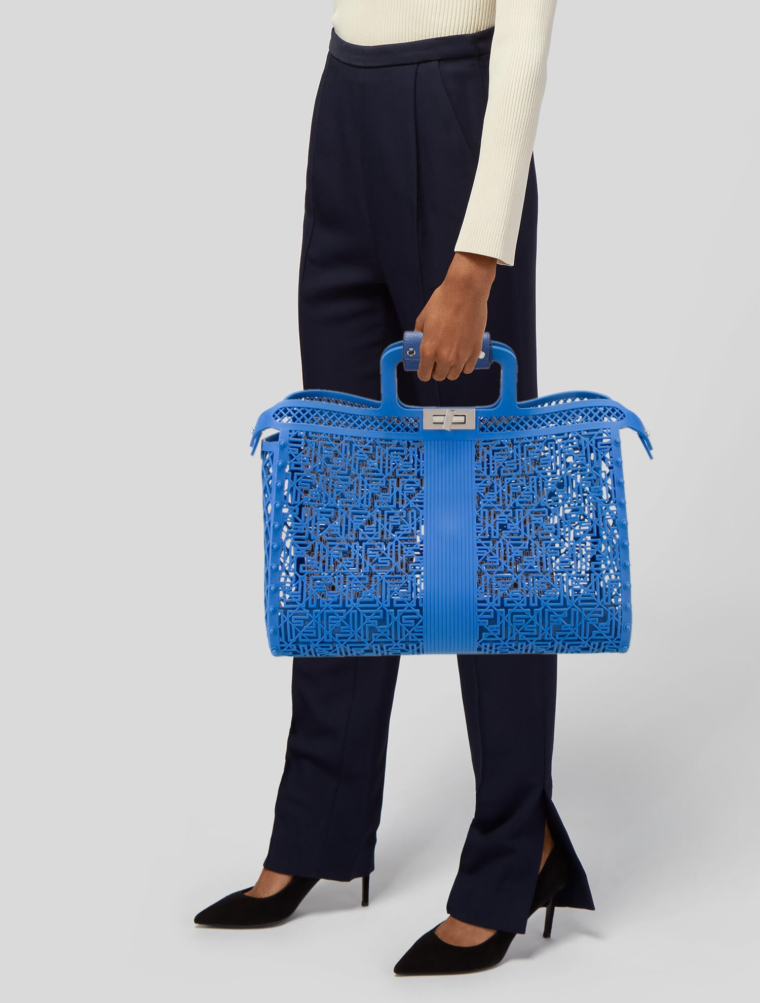 Fendi Zucca FF Forty8 - Blue Totes, Handbags - FEN381995 | The