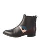 Fendi Monsters Motif Leather Chelsea Boots