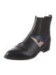 Fendi Monsters Motif Leather Chelsea Boots