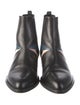 Fendi Monsters Motif Leather Chelsea Boots